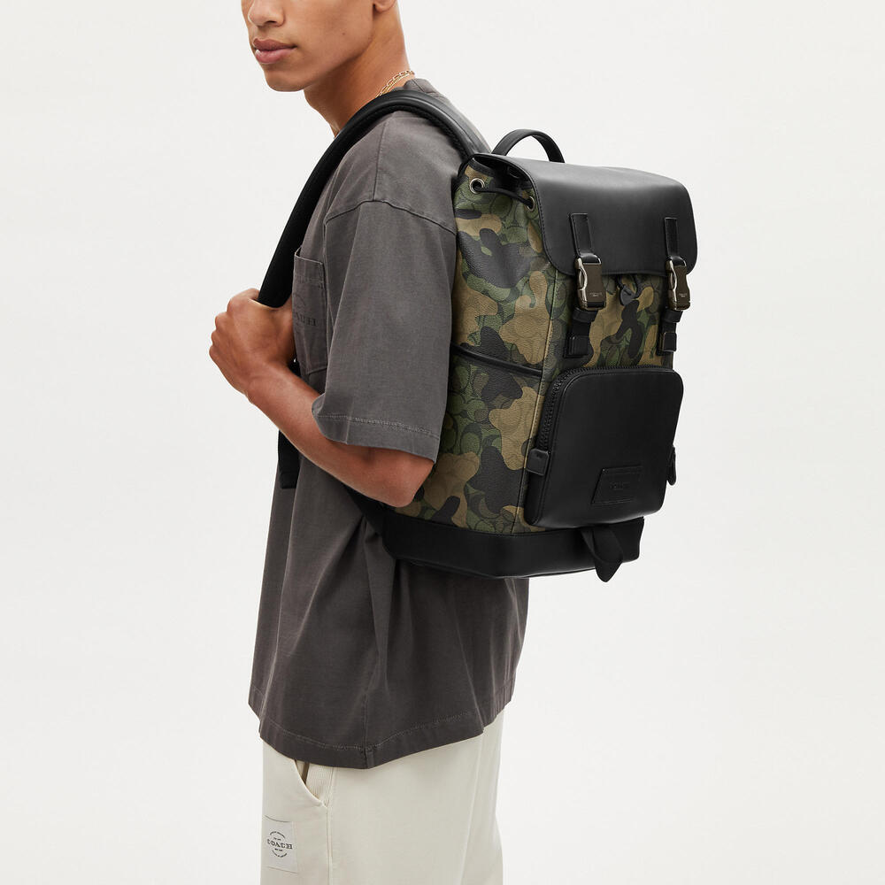 Coach Camouflage and Black Men's Backpack